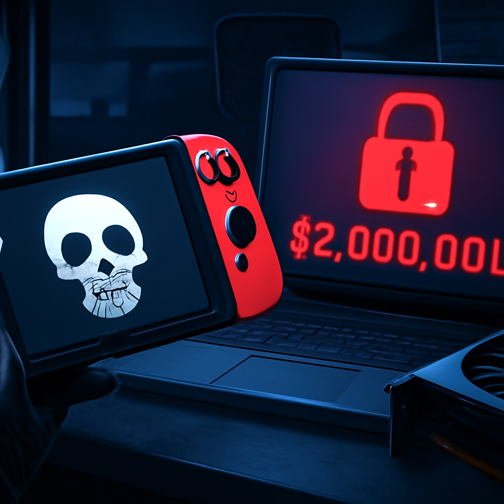 Nintendo čelí požadavku na výkupné 2 miliony dolarů za ukradená data (reportované)
